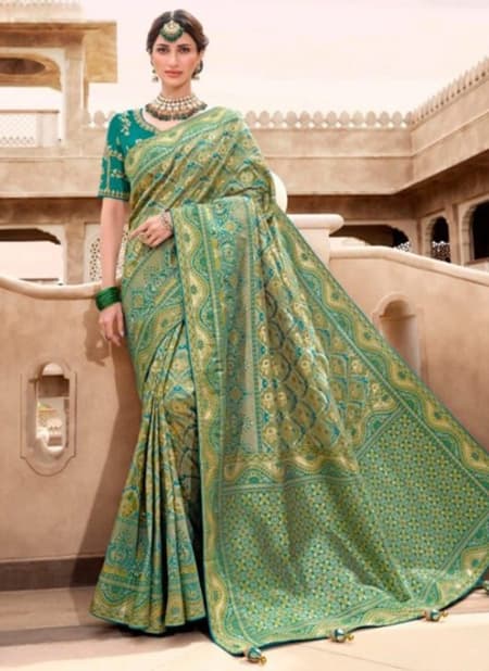 Pista Colour Rutba Vol 2 Krishna Gokul New Latest Designer Festive Wear Silk Saree Collection 13413